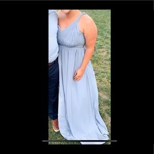 XL (size 12) birdy grey “Grace” convertible bridesmaid dress